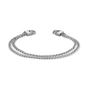 The Armor of the Free BANE - Polished stainless steel  double chain bracelet
