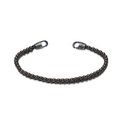 MIKO - Bronze black braided cuff, single strap | Armor of the Free.