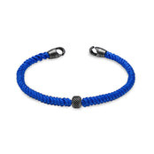 The ILYA - Blue by Armor of the Free bracelet: single blue strap with black metal accents.