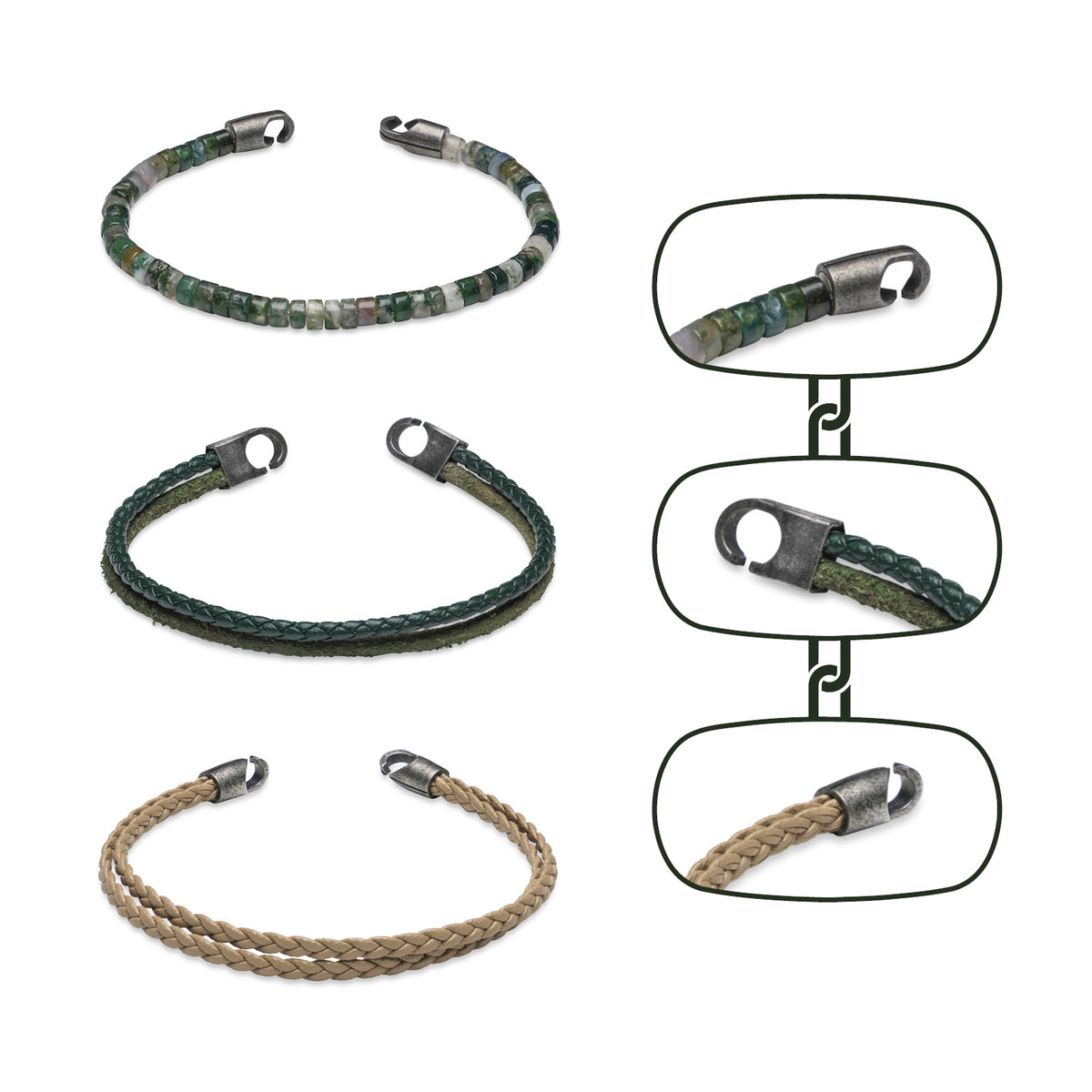 AMIEL | 3-strap bracelet set