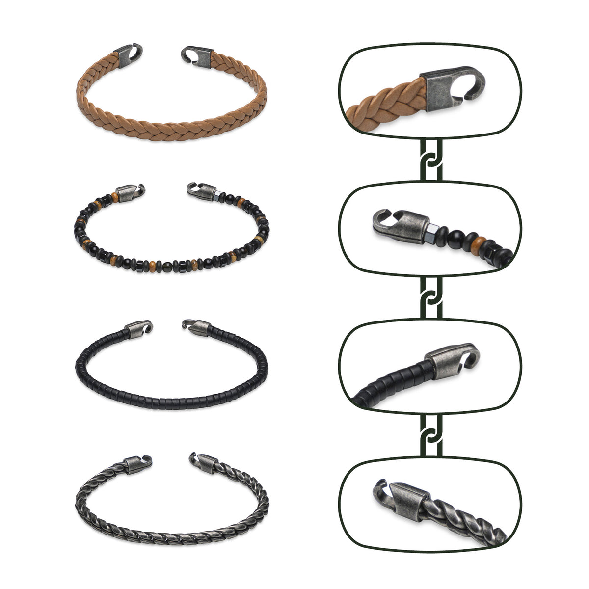 BYRON | 4-strap bracelet set