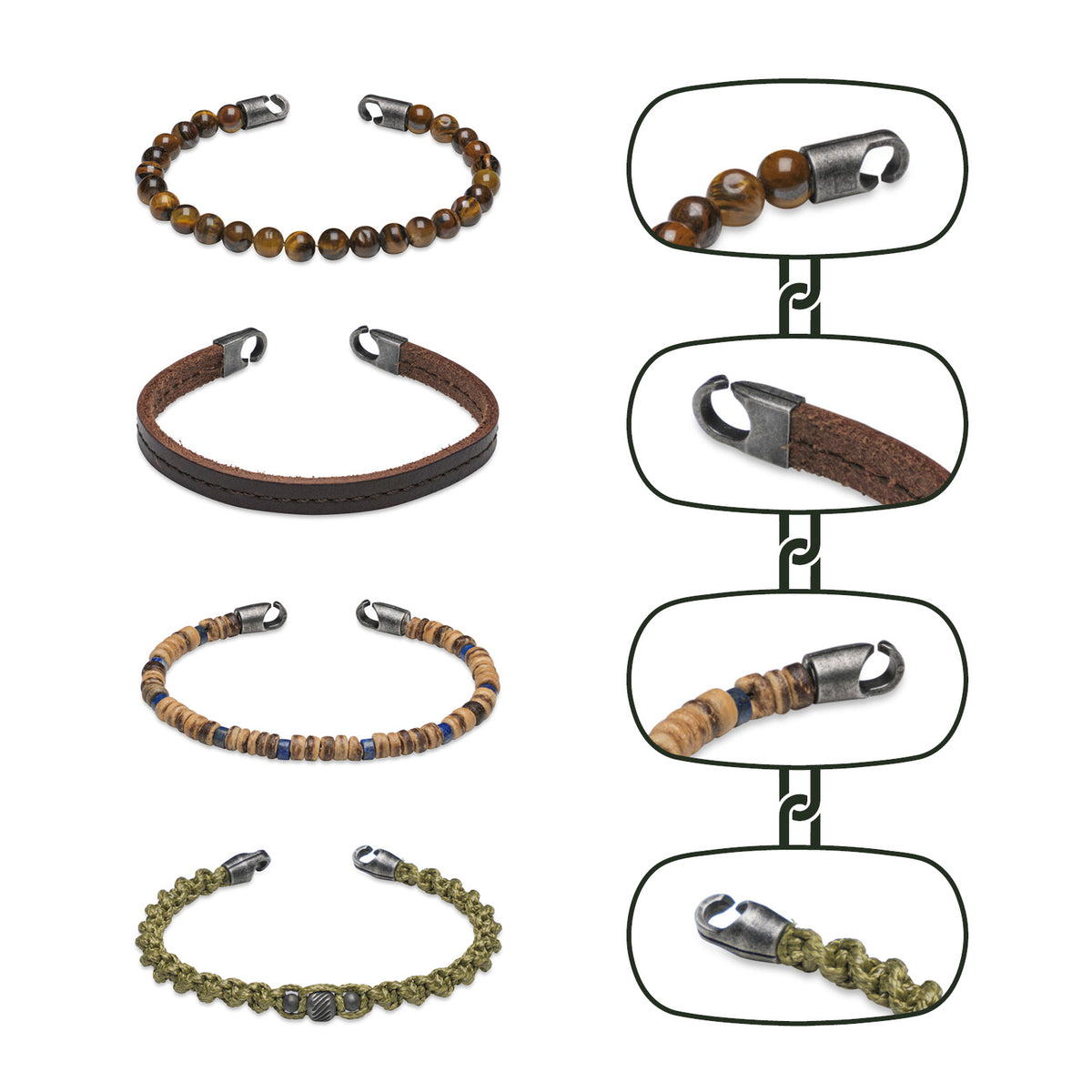 HALIN | 4-strap bracelet set