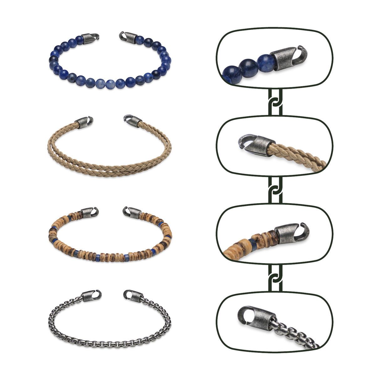 IVRAE | 4-strap bracelet set