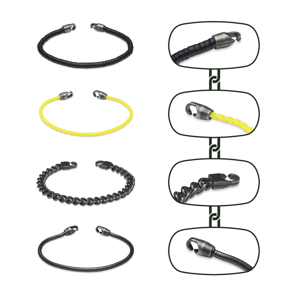 QYNEL | 4-strap bracelet set