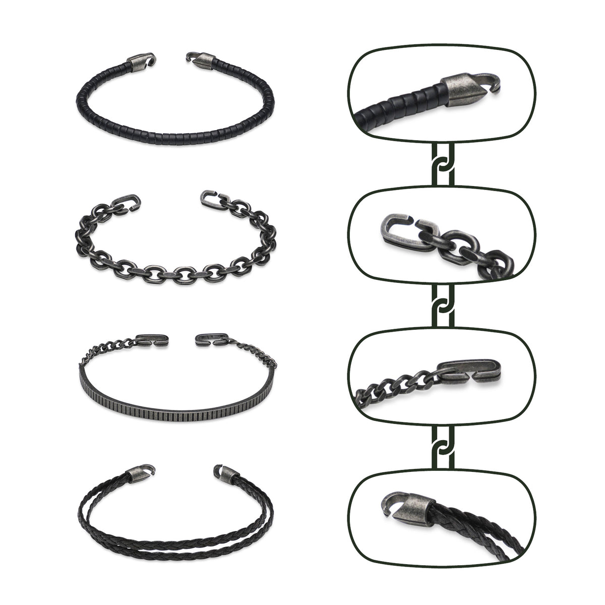 UXREN | 4-strap bracelet set