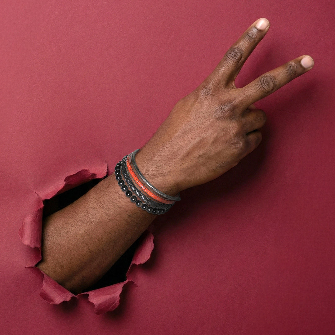 YLIAN | Set of 4 bracelets